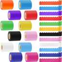 393.6 Ft Bulletin Board Borders Colorful Scalloped Border Trim Roll, 12 Rolls Colorful Classroom Borders Die Cut Classroom Border Decorations for School Classrooms Office Chalkboard Wall Desk Decor