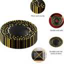 160 Pcs Black and Gold Paper Plates, Forks and Cups Party Supplies, black birthday plates Tableware Supplies for Birthdays, Graduations, Weddings, Holidays Serves 30 (7 inches)