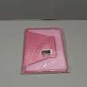 INFILAND Rotating Case for iPad 9th Generation (2021) / 8th Generation (2020) / 7th Generation (2019) 10.2 Inch 360 Rotating Cute Glitter Cover with Crystal Clear Back, Pencil Holder (Pink)