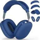 Silicone Case Cover for AirPods Max 2/1 (2026/2024/2020),Ear Pad Case Cover/Ear Cups Cover/Headband Cover for AirPods Max 2&1 (USB-C/Lightning),Accessories for Apple AirPods Max 2 Headphones,Dark Blue