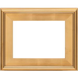 Creative Mark Plein Air Style Frame, Hand Leafed Gold, 9x12-2.75" Wide Moulding with 1/2" Rabbet Depth, Open Back W/O Glazing, Museum Quality, For Art Panels, Stretched Canvas, Pictures & More