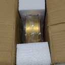 NIKKY HOME Vintage Table Top Clock, Silent Small Shelf Desk Clock Battery Operated Rustic Design, Home Decor for Living Room, Bedroom, Bedside, Gift Clock - Gold