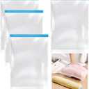 4PCS Travel Compression Bags, Roll-Up Space Saver Vacuum Storage Bags, 50x35cm/19.6x13.7 Vacuum Bags for Luggage Backpack Suitcase Packing Organizers