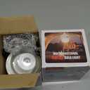 2 Pack Solar Camping Lantern Super Bright 1500LM, Portable Solar USB Rechargeable LED Bulb Light Emergency Hanging Light Tent Light for Indoor Outdoor Home Power Outages Hiking Hurricane