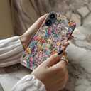 Goodon for iPhone 16 Case, Cute Preppy Floral, MagSafe Compatible