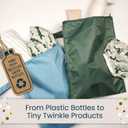Tiny Twinkle Mess Proof Wet Bags | 2-Pack Reusable Waterproof Wet Bags for Swimsuits | Baby Clothes | Travel & Diaper Bag (Black, Green Checkers)