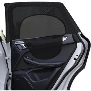 EcoNour Rear Window Shade | Car Window Screens for Camping with Zipper Breathable Mesh | Side Window Covers for Privacy and Protection from UV Rays | Mosquito Net for Car Camping Accessories