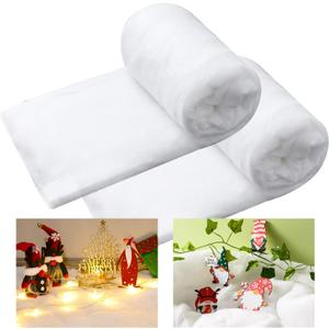 2 Pack 3 x 5 Ft Christmas Fake Snow Blankets, Thickened Faux Snow Cover- Artificial Snow Roll for Crafts - Fluffy Fake Snow Decorations for Christmas Tree, Mantle, Village, Nativity Winter Xmas Decor (40 Inch x 5 Fee)