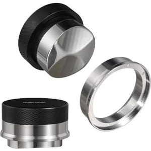 MATOW 2 in 1 Design Gravity Distributor and Magnetic Dosing Funnel Combo, 53.3mm Adaptive Espresso Distributor and 54mm Stainless Steel Dosing Ring Set Compatible with Breville 54mm Portafilter