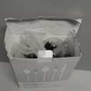 KINGSTONE Forged 30-Piece Silverware Set, Matte Flatware Set for 6, 18/10 Stainless Steel Silverware Utensils Set Dishwasher Safe (Matte Silver)