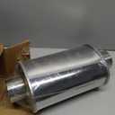 Resonator, 2.5'' Inlet & Outlet Ultra Quiet Resonator, 304 Stainless Steel Performance Exhaust Muffler