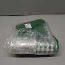NatNarr 175 Pcs Gingham Party Supplies Include Green Gingham Plates and Napkins Cups Plastic Cutlery Disposable Green Checkered Plates Set for St Patricks Day, Picnic, Baby Shower, Golf Party