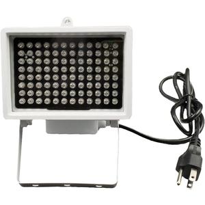 IR Illuminator, AC 110V - 220V 850nm Infrared 96 LED Night Vision Waterproof Lamp for Indoor Outdoor Security CCTV Camera, Long Range 80m (263 feet) and Wide Angle 60 Degree