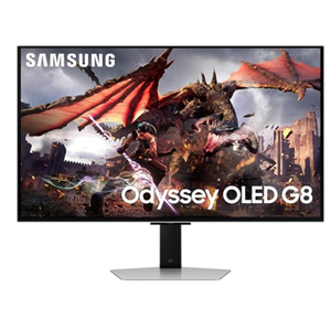 SAMSUNG 32-Inch Odyssey OLED G8 (G80SD) Series 4K UHD Smart Gaming Monitor, 240Hz 0.03ms, Glare-Free Display, Gaming Hub, Adjustable Sleek Metal Design, Samsung Color Display Unit Model S32DG802SN
