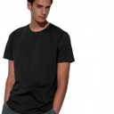 Men's Plain Short Sleeve Crew Neck T-Shirt, Regular Fit Casual T Shirt Tops, Basic Tees, Tshirt, Size XL