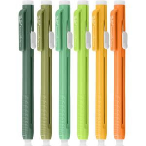 Mr. Pen- Retractable Mechanical Eraser Pens, 6 Pack, Citrus Colors, Latex-Free Precision Pencil Erasers for Artists, Students, Drawing, Sketching & Drafting
