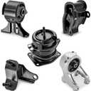 PartsFlow Engine Motor and Trans Mount Set of 5 Compatible with Honda 1999 2000 2001 2002 2003 2004 Odyssey 3.5L V6 9441 9202 8974 8898 8986 Replacement for A4519HY A4518 A6552 A6582 A6579