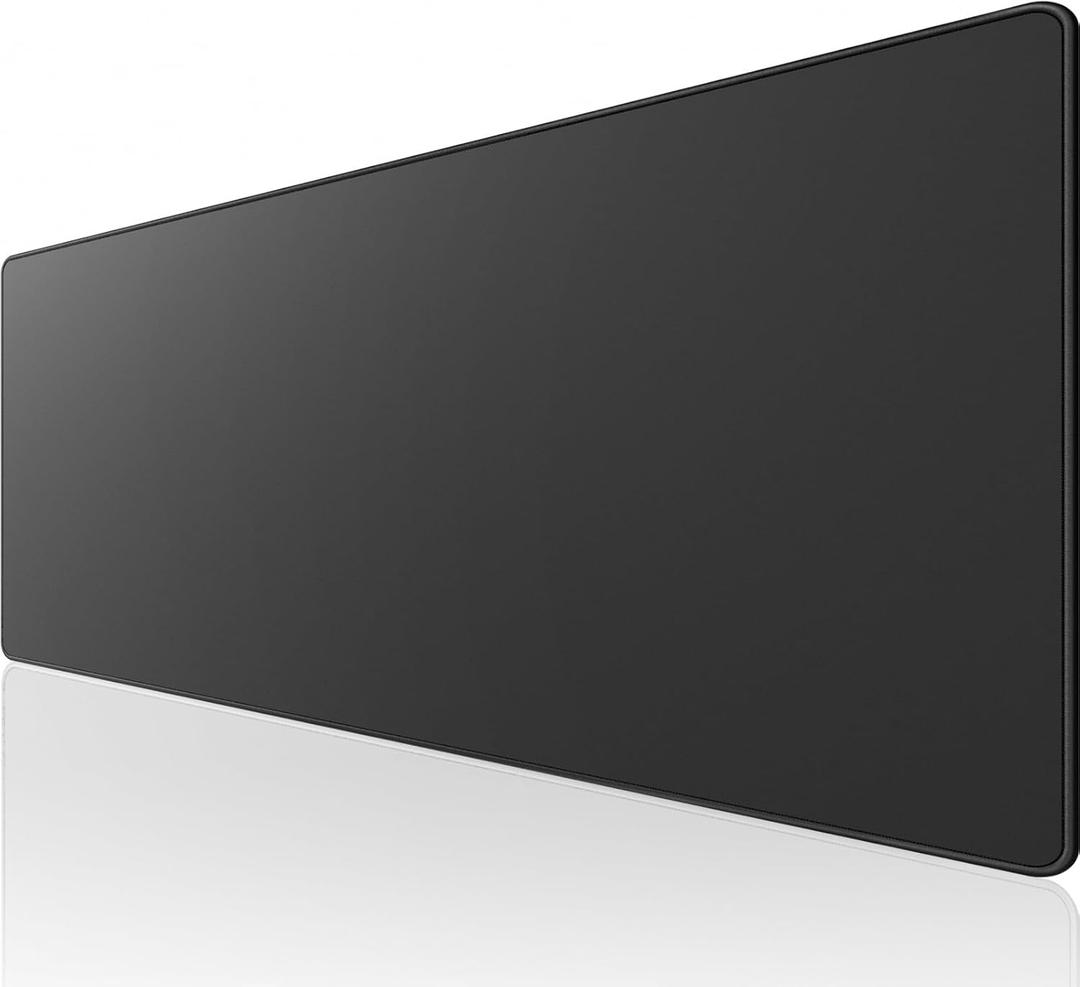 KTRIO Large Gaming Mouse Pad Desk Mat, Superior Micro-Weave Cloth for Precise Mouse Control, Non-Slip Rubber Base, Stitched Edges, Water-Resistant, for Gamer, Office & Home, 35.4" x 15.7" inches
