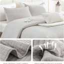 Sanracie Stonewashed Cotton Oversized King Bedspread(128"x120"), Soft Light Wheat Color Extra Large Wide Oversized Quilt Sets Cross Stitch Lightweight Crinkle Coverlet Set 3Pcs for All Season
