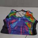 CAPE CLIQUE Y2K Tops Rave Outfits Sexy Tops for Women Party Club Night Halter Sleeveless 3D Body Print Summer Crop Tank Top (M)