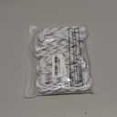 Yingzhao 4 Pairs Waxed Hockey Skate Laces 108" Hockey Laces Wide lce Skate Lace Strap for Roller Skates Boots Adults Youth (White)