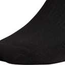 adidas Men's Athletic Cushioned Socks, 6-Pack No Show with Arch Support (Black)