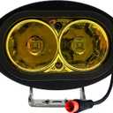 E-Bike High Output LED Headlight Neon Yellow Offroad DRL 60V