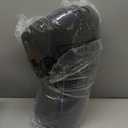 RACE LEAF Outdoor Cushions 17" x 17" Patio Chair Seat Pads, Set of 2 Thick Fill Tufted Square Patio Cushions, Water-Resistant Olefin Chair Seat Cushion with Ties for Non-Slip Support, Black