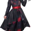 Bad Blood Costume for Girls (Small, Black/Red)