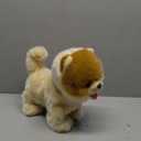 CU-MATE Interactive Dog Stuffed Animal Electronic Plush Pomeranian Simulation Puppy Realistic Toy Like-Real Robotic Nodding Barking Wagging Tail Present Pet for Toddler Boys