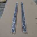 ECOTRIC Truck Bed Rail Caps W/Holes Compatible with 1999-2006 Chevrolet Silverado & GMC Sierra 1500 2500 3500 (Classic only) W/Stake Holes 6'6" Bed Black Ribbed Finish (Set of 2)