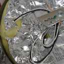 11" Crystal Round Flush Mount Modern Close to Ceiling Light Fixture, Chrome Ceiling Lights 2-Light Hallway Light Fixtures, Crystal Ceiling Lamp for Kitchen Bathroom Entryway, XDD007-2-CH