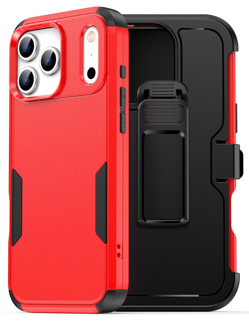 HayyaCase for iPhone 17 Pro Case with Belt Clip Holster