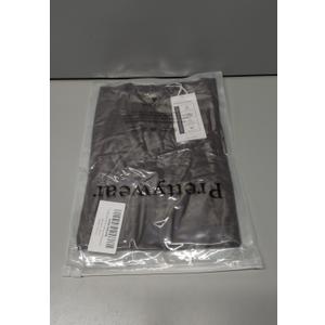 Prettywear Women's V Neck T Shirt Short Sleeve Summer Shirts Cotton Tops Basic Casual Trendy Tee (Brown, S)