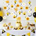 20 Pcs Party Decorations Of Bees Bumble Bee Hanging Swirl Bee Party Decorations Foil Ceiling Streamers For Baby Shower Birthday Honey Themed Party Gender Reveal Bridal Supplies