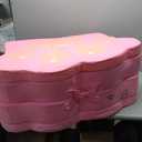 Foldable Portable Toddler Travel Bed,Toddler Floor Bed with Washable Cover for Kids,Soft and Safe (Pink)