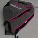 Franklin Sports Pickleball Bags - Sling Bag Backpack for Gear + Equipment - Men + Women - Holds Paddles, Balls + Accessories (One Size, Gray/Pink)