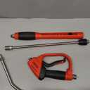 Tool Daily Pressure Washer Gun with Replacement Wand Extension, 30 Degree Curved Rod, 5 Nozzle Tips, 4000 PSI (47inch)