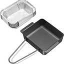 Grill Drip Pan for Nexgrill 720-0830H, Grease Catcher Cup for Nexgrill 720-0830X 720-0830H 720-0888 720-0888S 720-0896B 720-0896 CGG-7400,Nexgrill Grease Drip Tray with 15-Pack Disposable Foil Liners