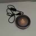 HouseGem Large Candle Warmer Plate - Coffee Cup Mug Warmer for Desk, Candle Melter, Electric Mug Heater for Beverages, Milk & Tea, Coffee Accessories Ideal Gifts Keep Cup Warm (Black)