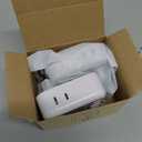 2 x 2 Pack European Plug Adapter USB C, TESSAN US to Europe Adapter 4 Outlets 3 USB Charger, Type C International Power Adaptor to Italy Spain France Portugal Iceland Germany, Europe Travel Essentials