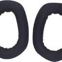 Comfort Mesh Fabric Replacement Ear Pads for G435 Headphones Ear Cushions, Headset Earpads, Ear Cups Repair, 10cm long, Black
