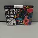 ARTISTRO 60 Acrylic Paint Pens, Art Set Acrylic Paint Markers, Fabric Markers for Textile, Canvas, Rock, Glass, Wood, Paper, Pumpkin, DIY, Paint Markers for Kids and Adults