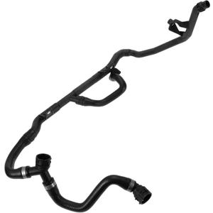 4-Way Hose Water Hose Assembly for BMW 128i 323i 325i 328i 330i No.17127548224 Engine Expansion Tank Thermostat Oil Cooler Heater Hose Black 1 Pcs