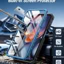 FNTCASE for Moto-G 2026/2025 Case: for Motorola Moto G Play 2026 5G Military Grade Drop Proof Protection Cover with Kickstand | Matte Textured Rugged Shockproof TPU | Protective Phone Case Blue