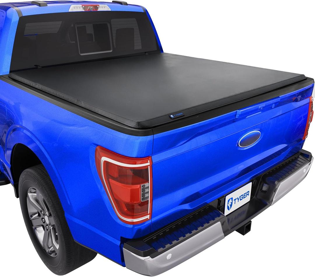 Tyger Auto T3 Soft Tri-fold Truck Bed Tonneau Cover Compatible with 2021-2026 Ford F-150; Lightning | 5.5' (67") Bed | TG-BC3F1064