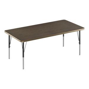 Correll 30x 72* Rectangular Classroom Activity Table, Height Adjustable.