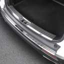 for Honda CRV CR-V 2023 2024 2025 2026 Rear Bumper Guard, Unti- Scratching Durable Premium 304 Stainless Steel Rear Bumper Sill Plate Protective Cover Trims Accessories- Silver