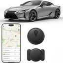GPS Tracker for Vehicles - Car Tracker Device Hidden for Vehicles, Real-Time Mini Tracker Device for Vehicles, No Monthly Fee Subscription No SIM Card Required(Available for Android and iOS) (Black)