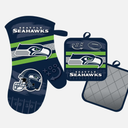 Seattle Seahawks Oven Mitt and Pot Holder Set